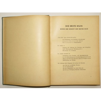 German Red cross manual. Ametliches Unterrichtsbuch über Erste Hilfe. Espenlaub militaria